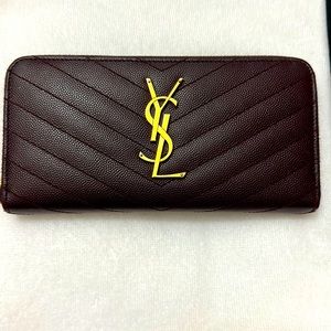 YSL wallet,very good quality,Macho fushia